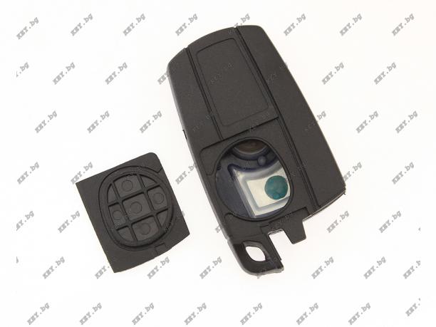 Празна кутийка KEY за смарт ключ BMW 5-та серия с капаче за батерия